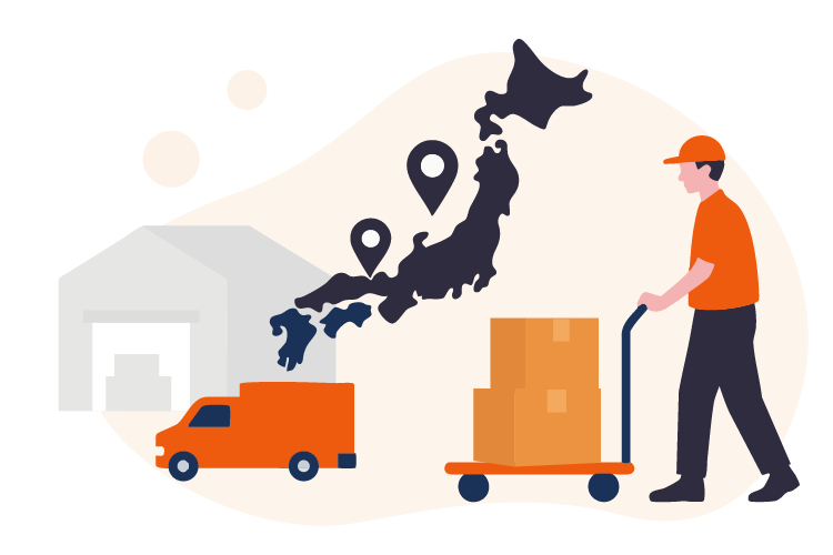 卸売事業イラスト